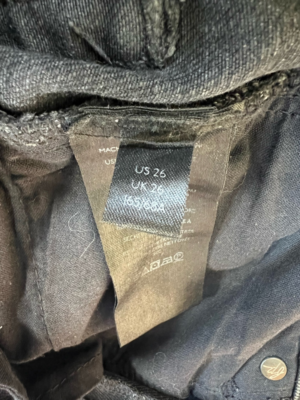 Free People We the Free Deep Trance High-Rise Dropped Barrel Jeans in Black, 26 - Picture 9 of 12